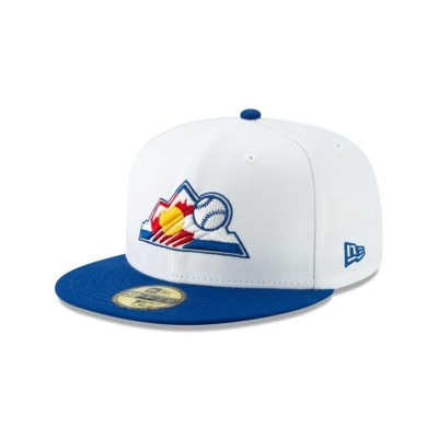 Colorado Rockies Gorra | New Era MLB Logo Pack 59fifty Fitted Cap Mexico - Blancos